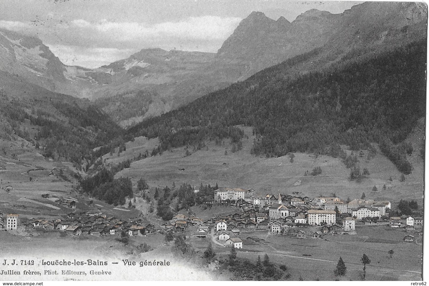 LEUKERBAD → Vue Générale Anno 1909 - Sonstige & Ohne Zuordnung