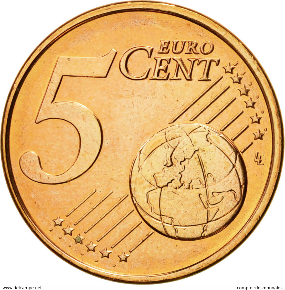 Chypre, 5 Euro Cent, 2010, FDC, Copper Plated Steel, KM:80 - Zypern