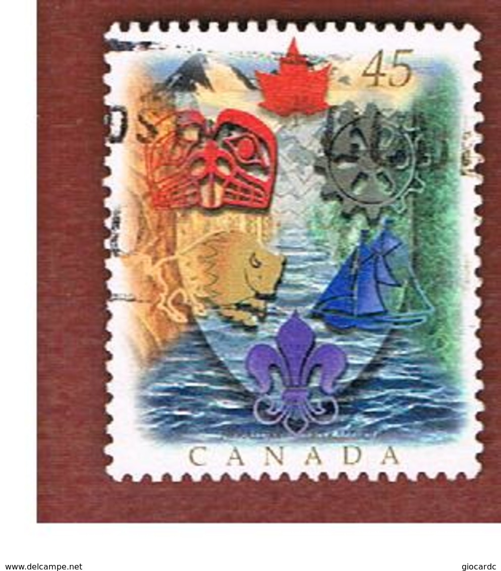 CANADA   -  SG 1697 - 1996 CANADIAN HERALDY TRADITION FCP -  USED - Usati