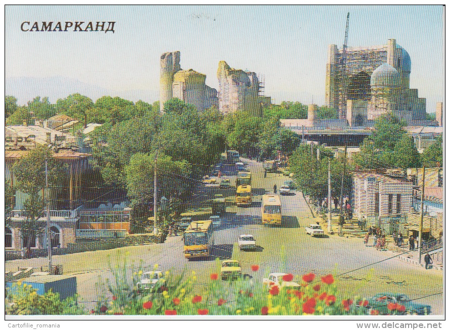 Samarkand Samarqand Uncirculated Postcard (ask For Verso / Demander Le Verso)  Bus Coach - Uzbekistan