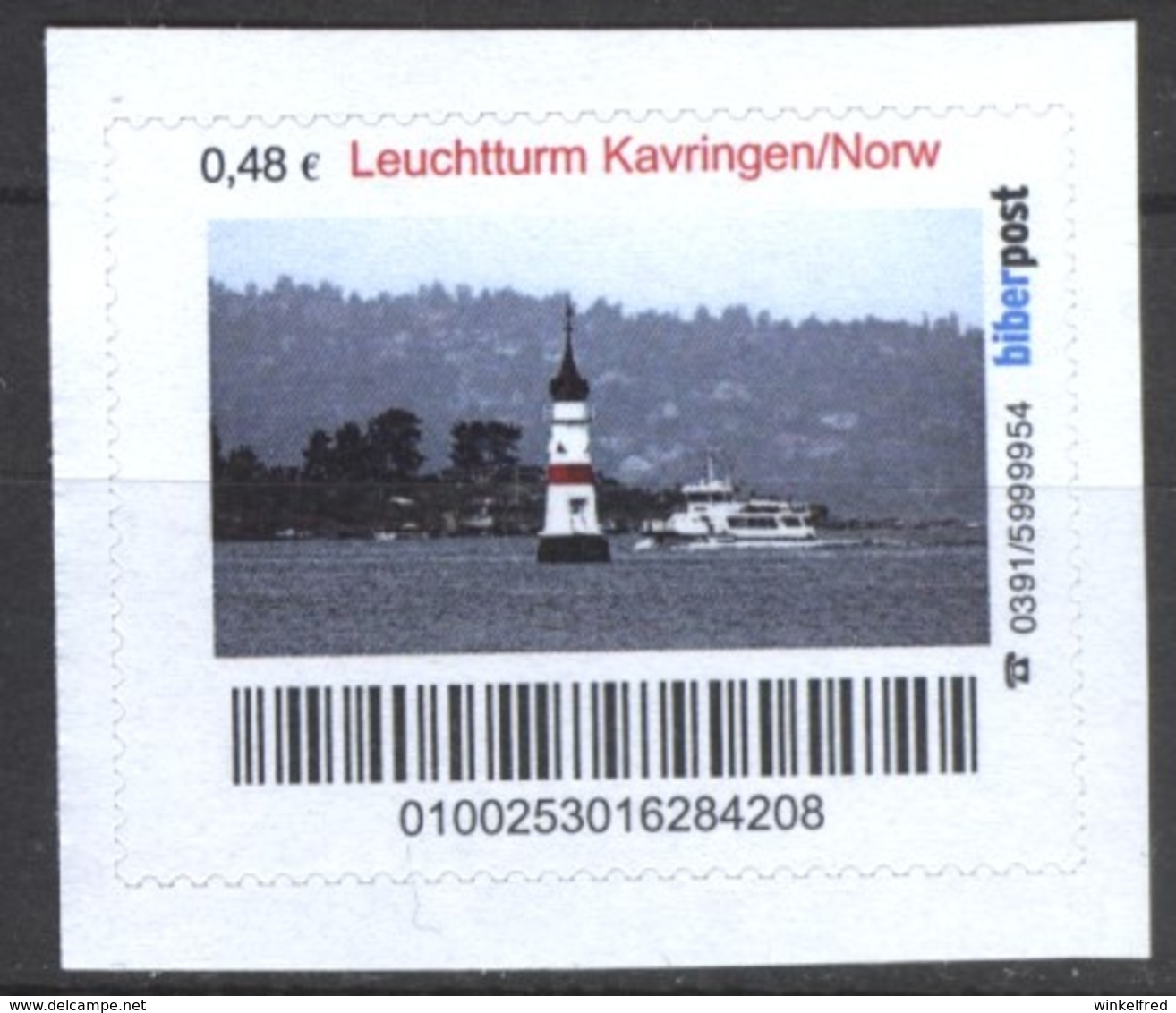 Biber Post Leuchtturm Kavringen / Norwegen (Lighthouse) (48)  G428 - Privatpost