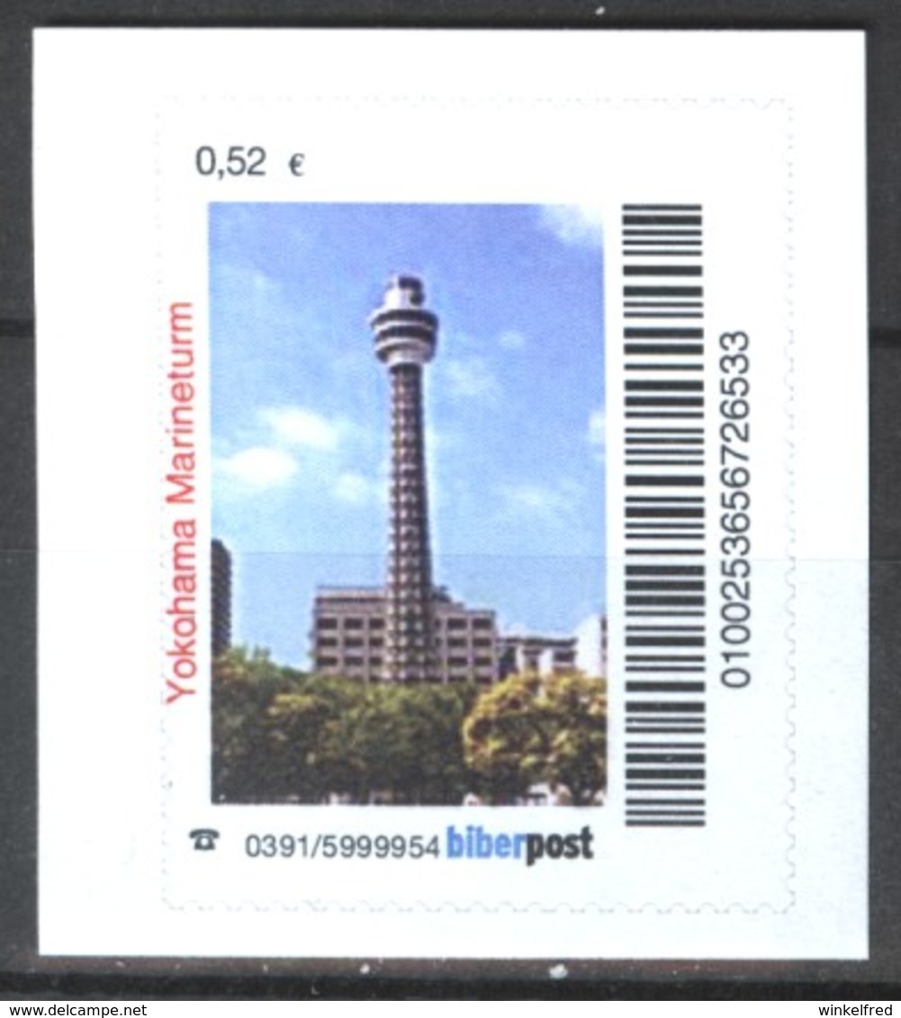 Biber Post Yokohama Marineturm (Lighthouse) (52)  G435 - Privatpost