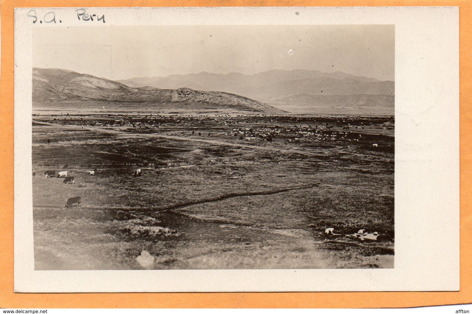 Peru Old Real Photo Postcard - Peru