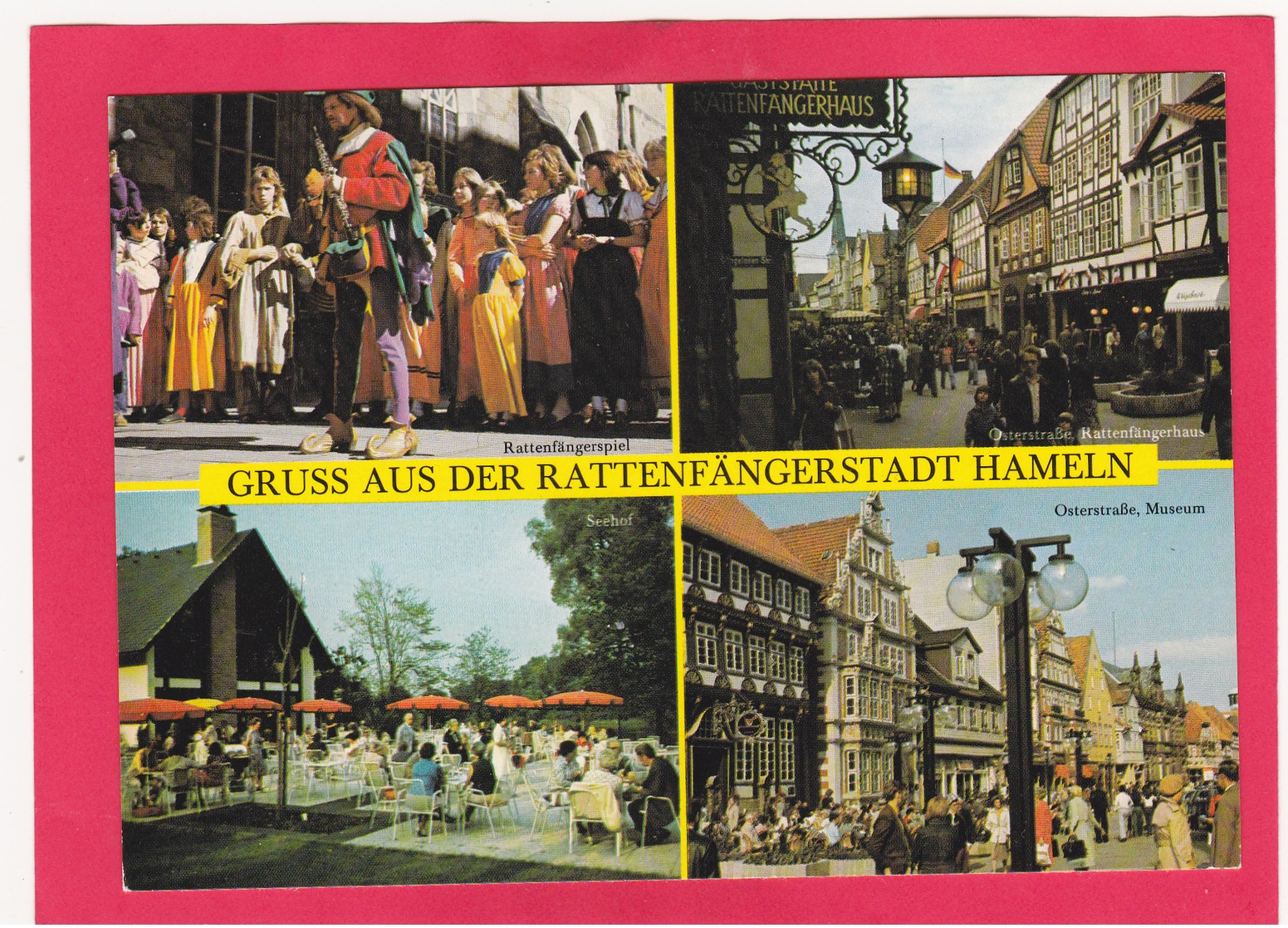 Modern Multi View Post Card Of Grub Aus Der Rattenfangerstadt In Hameln A.d. Weser,Lower Saxony, Germany.,B39. - Hameln (Pyrmont)