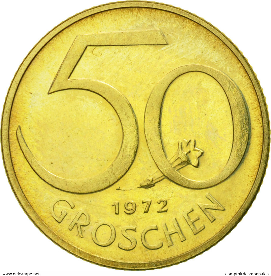 Monnaie, Autriche, 50 Groschen, 1972, SPL, Aluminum-Bronze, KM:2885 - Austria