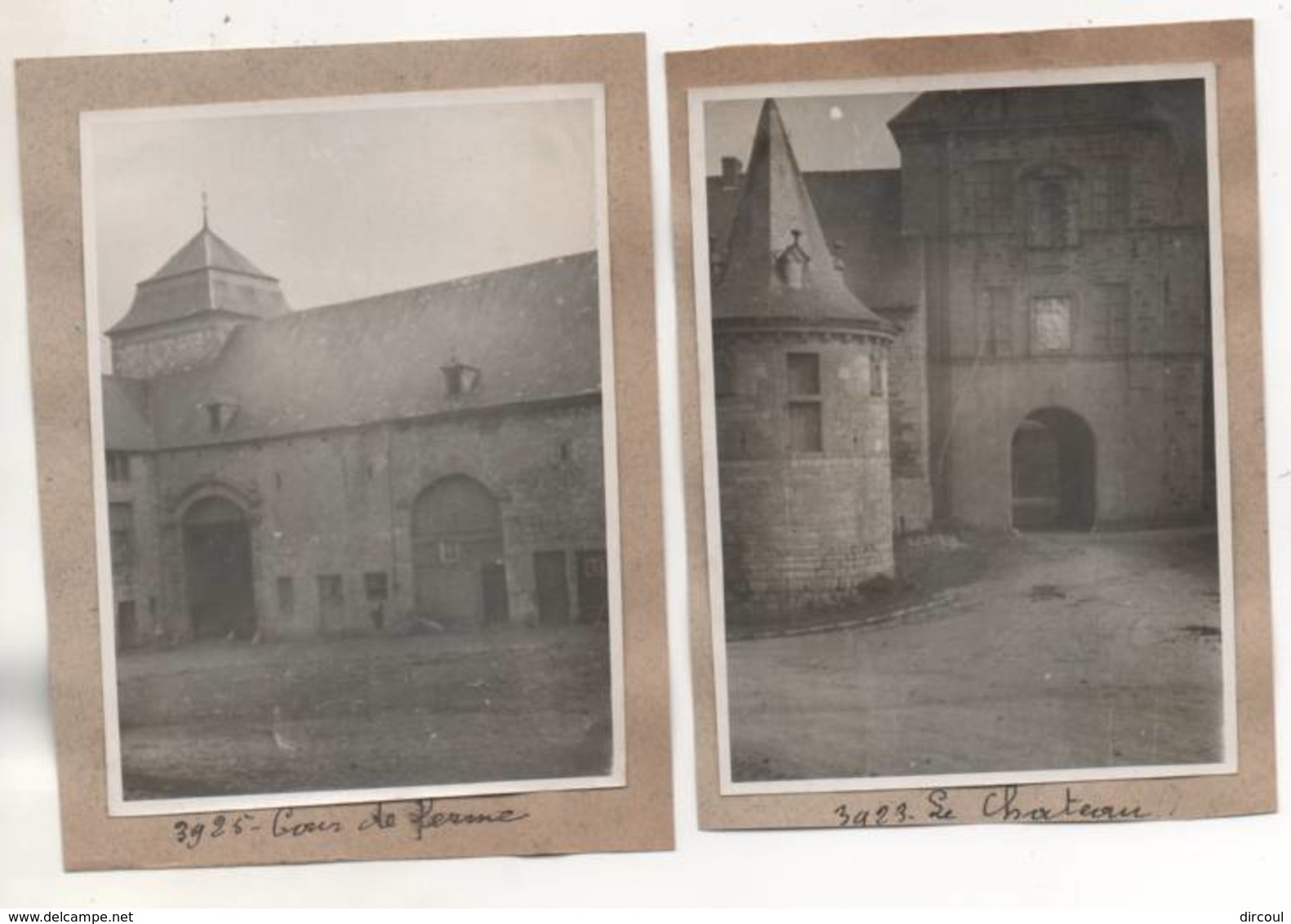 38964  -  Anthisnes   2  Anciennes  Photos Collées  Sur Carton -  10  X  7,5 - Anthisnes