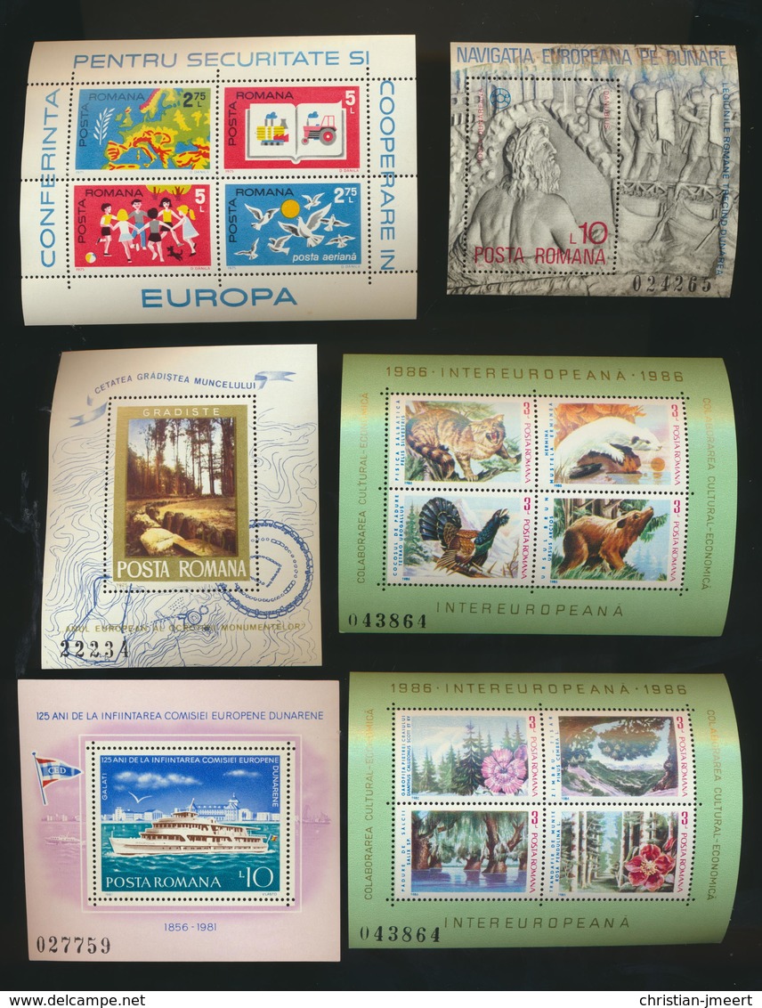 Vente De Timbres De Roumanie  Lot De 18 Blocs/feuillets  MNH XXX - Collections