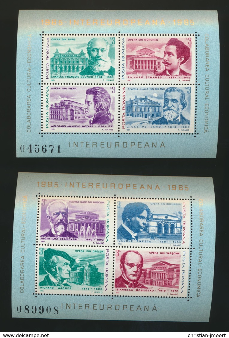 Vente De Timbres De Roumanie  Lot De 18 Blocs/feuillets  MNH XXX - Collections