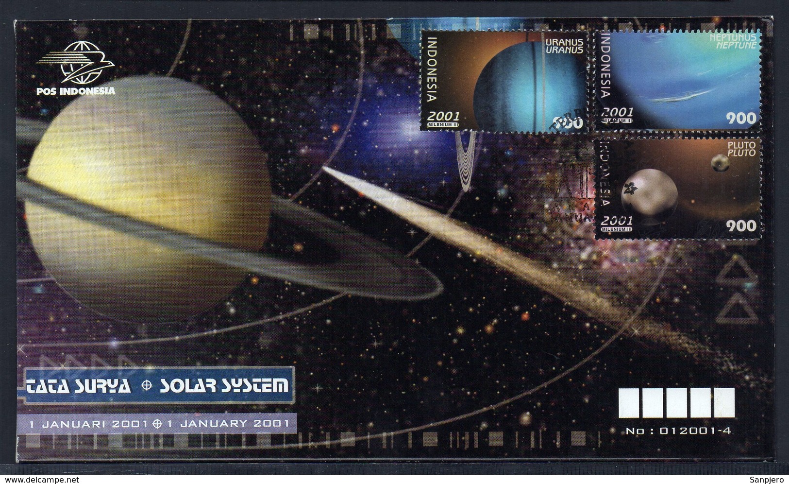 SPACE & PLANETS COVER SOLAR SYSTEM, URANUS, NEPTUNE, PLUTO - Asie