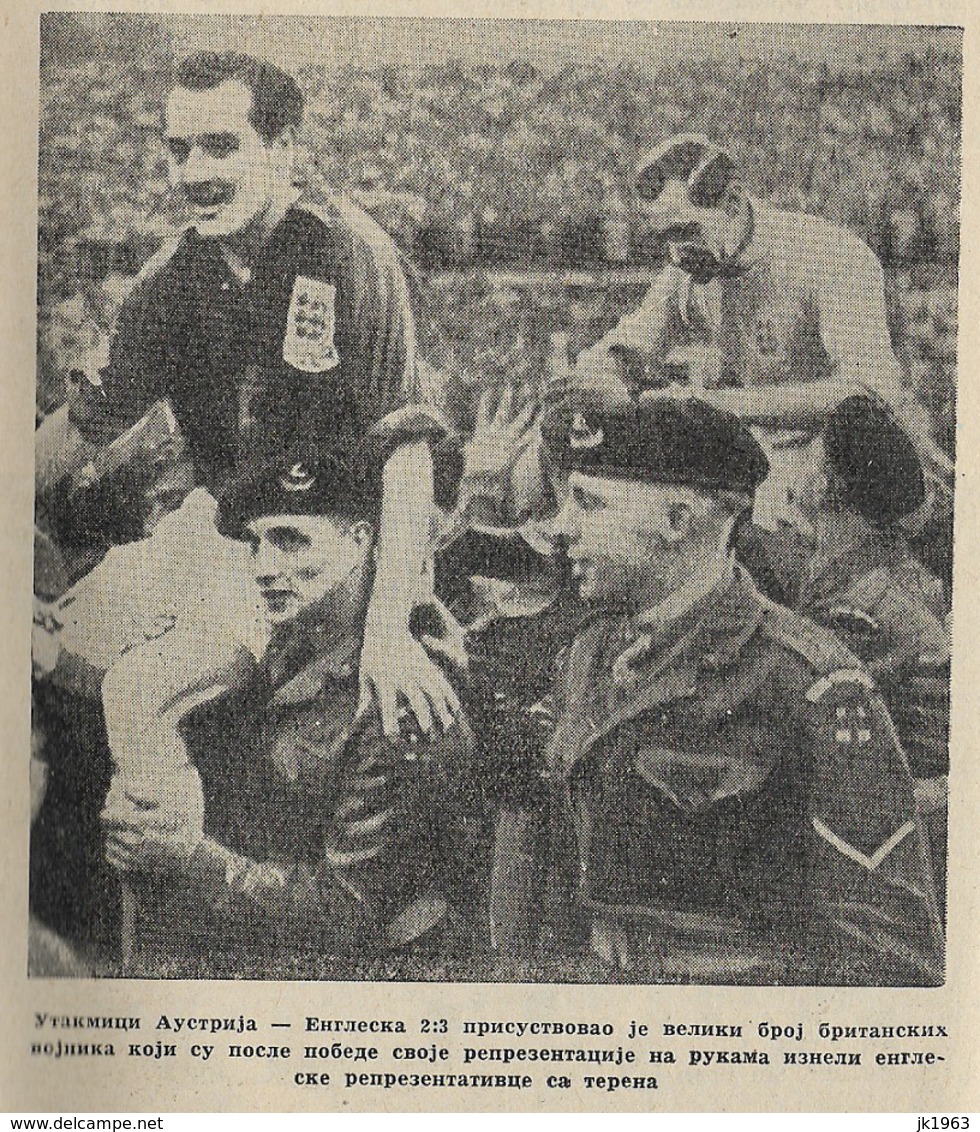 SERBIA-YUGOSLAVIA, FOOTBALL, ANNUAL ILUSTRATED PUBLICATION, 1952