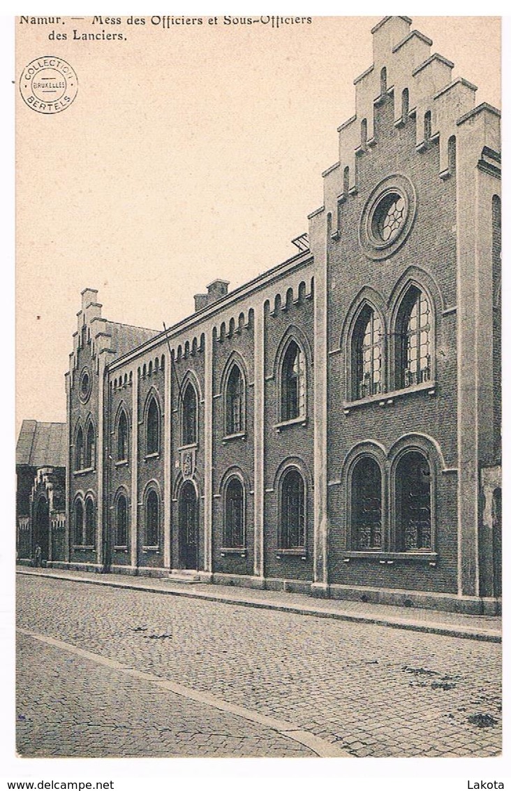 CPA Rare : NAMUR CASERNE Léopold - Mess Des Officiers Et Sous Officiers Des Lanciers - Namur