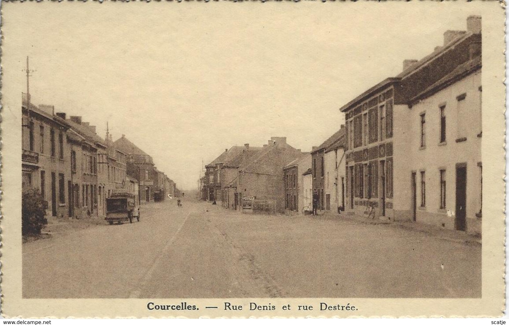 Courcelles.   -   Rue Denis Et Rue Destrée. - Courcelles