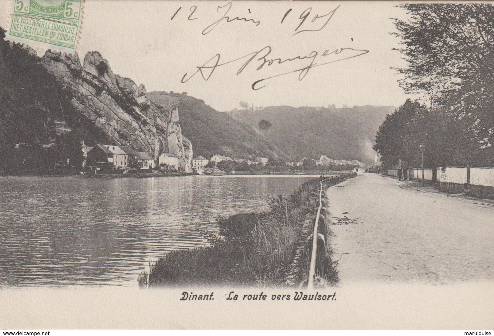 Dinant La Route Vers Waulsorl  1905 - Dinant