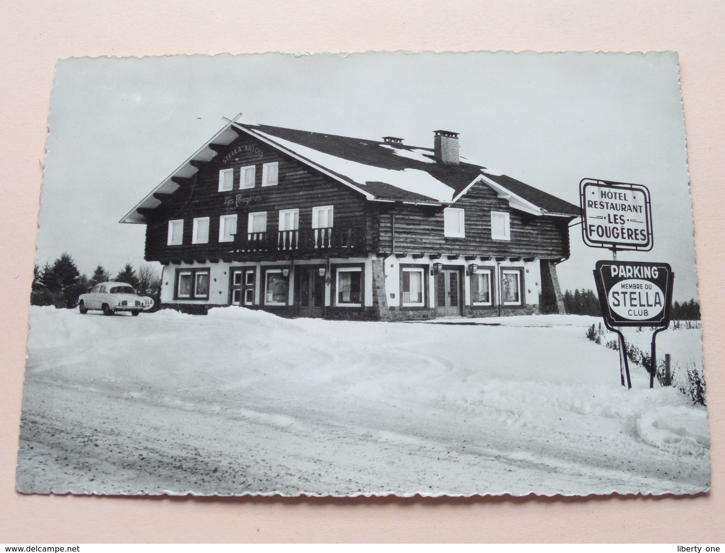 " LES FOUGERES " Prop. Calbert-Lehaire ( Café-Hotel-Restaurant ) Baraque Fraiture ( LANDER) Anno 1960 ( Zie Foto's ) ! - Vielsalm