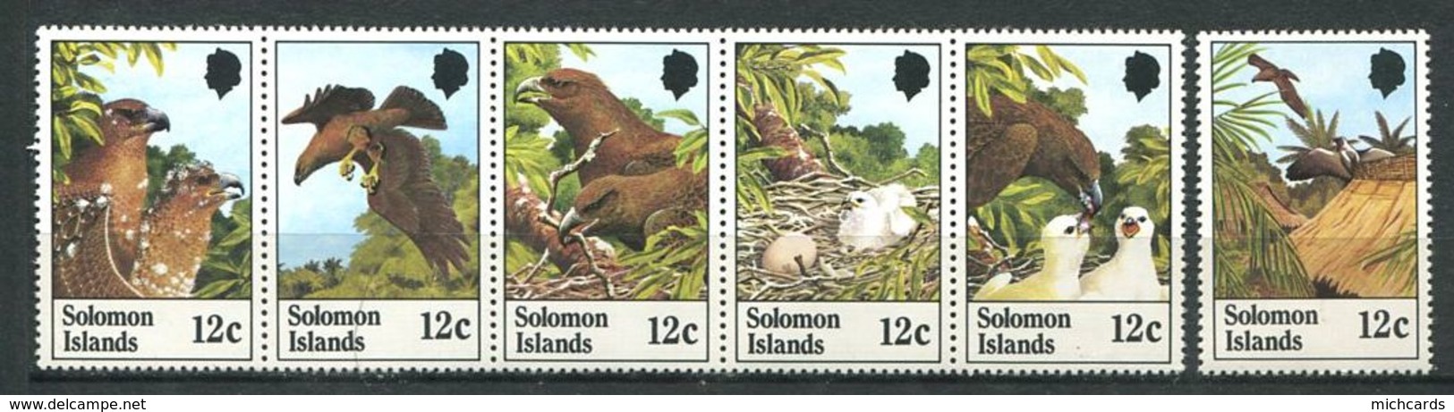 237 SALOMON 1982 - Yvert 449/54 - Oiseau Nid Oeuf - Neuf **(MNH) Sans Trace De Charniere - Salomon (Iles 1978-...)