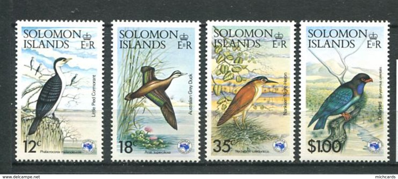 237 SALOMON 1984 - Yvert 523/26 - Oiseau - Neuf **(MNH) Sans Trace De Charniere - Salomon (Iles 1978-...)