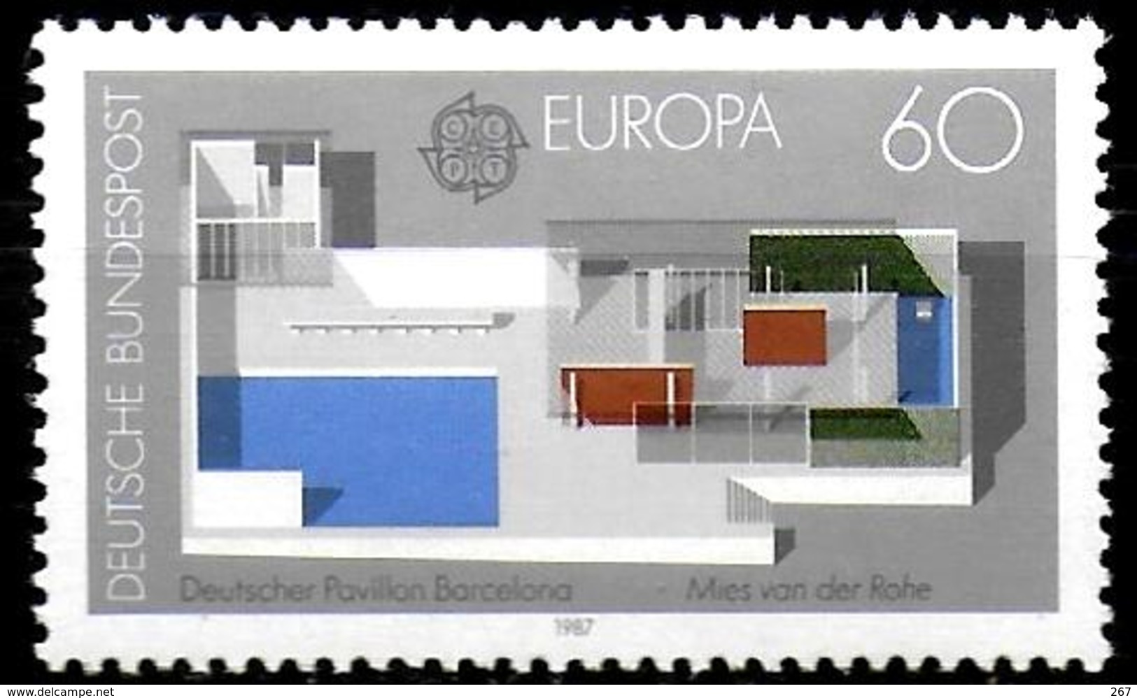 ALLEMAGNE   N°   1153  * *  Europa Pavillon - 1987