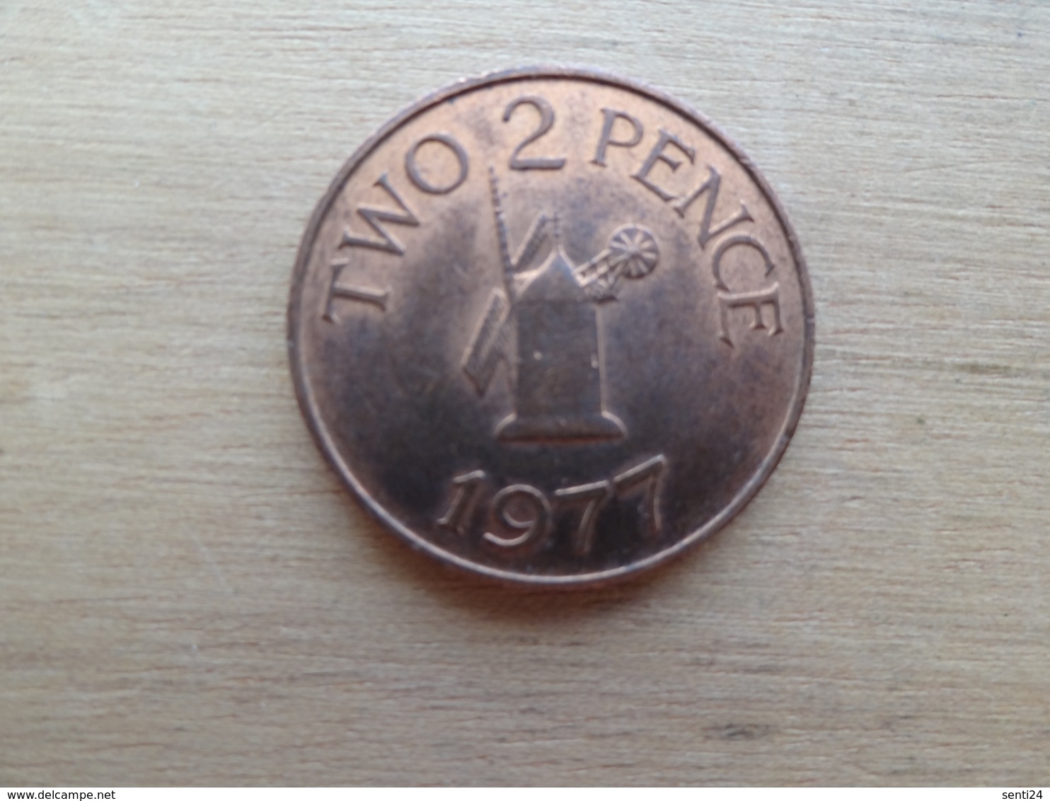 Guernesey  2  Pence  1977  Km 28 - Guernsey