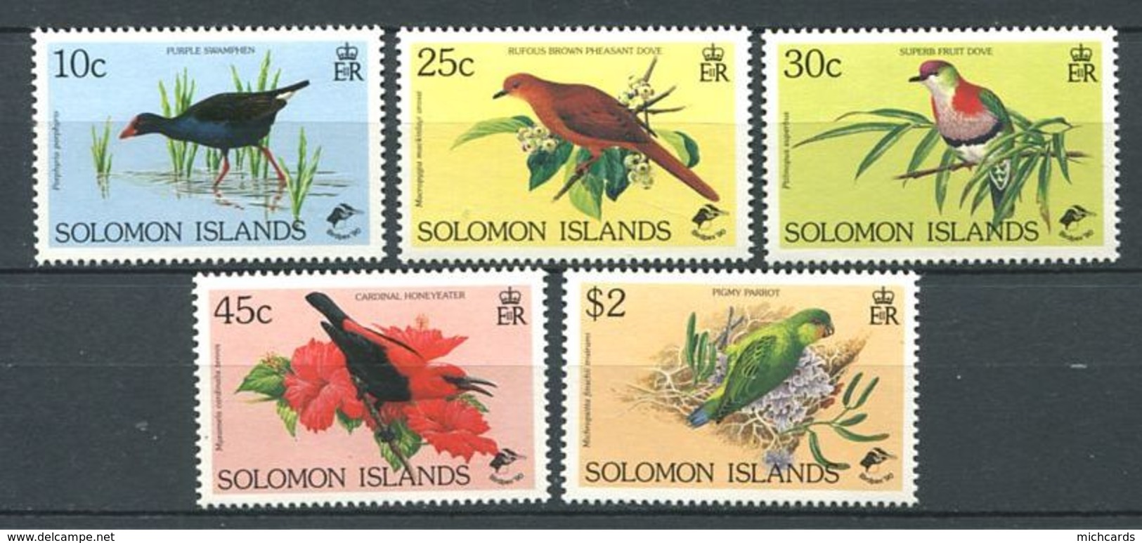 237 SALOMON 1990 - Yvert 706/10 - Oiseau - Neuf **(MNH) Sans Trace De Charniere - Salomon (Iles 1978-...)