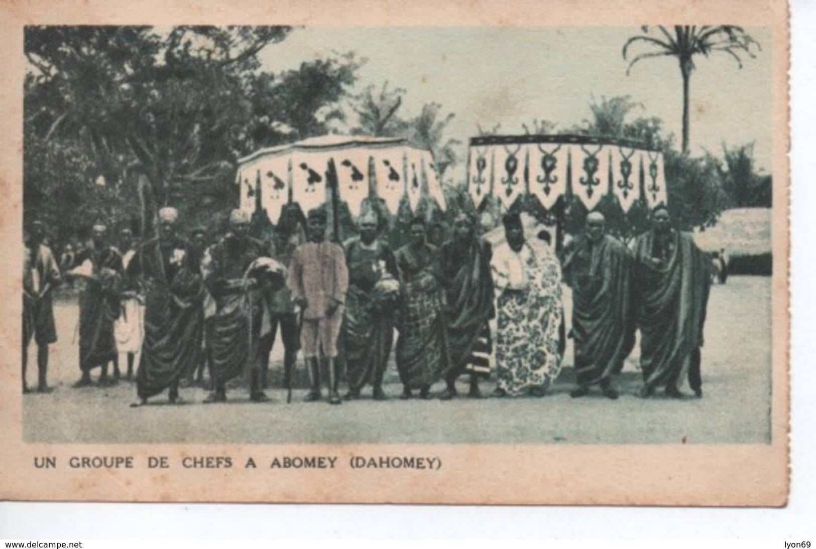 UN GROUPE DE CHEFS A  ABOMEY DAHOMEY - Non Classés