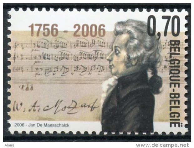 BE   3470   XX   ---   Mozart - Unused Stamps