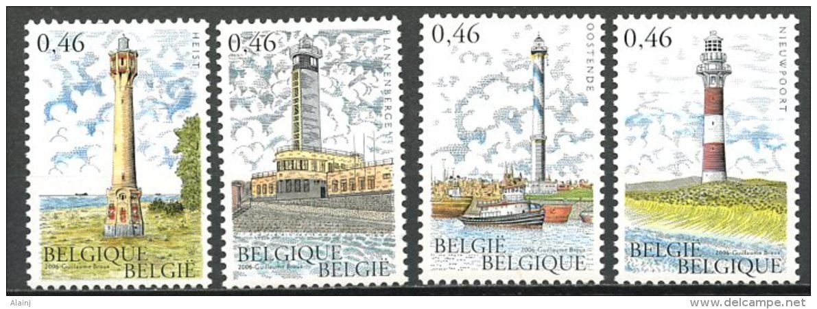 BE   3529 - 3532   XX   ---   Phares De La Côte Belge - Unused Stamps