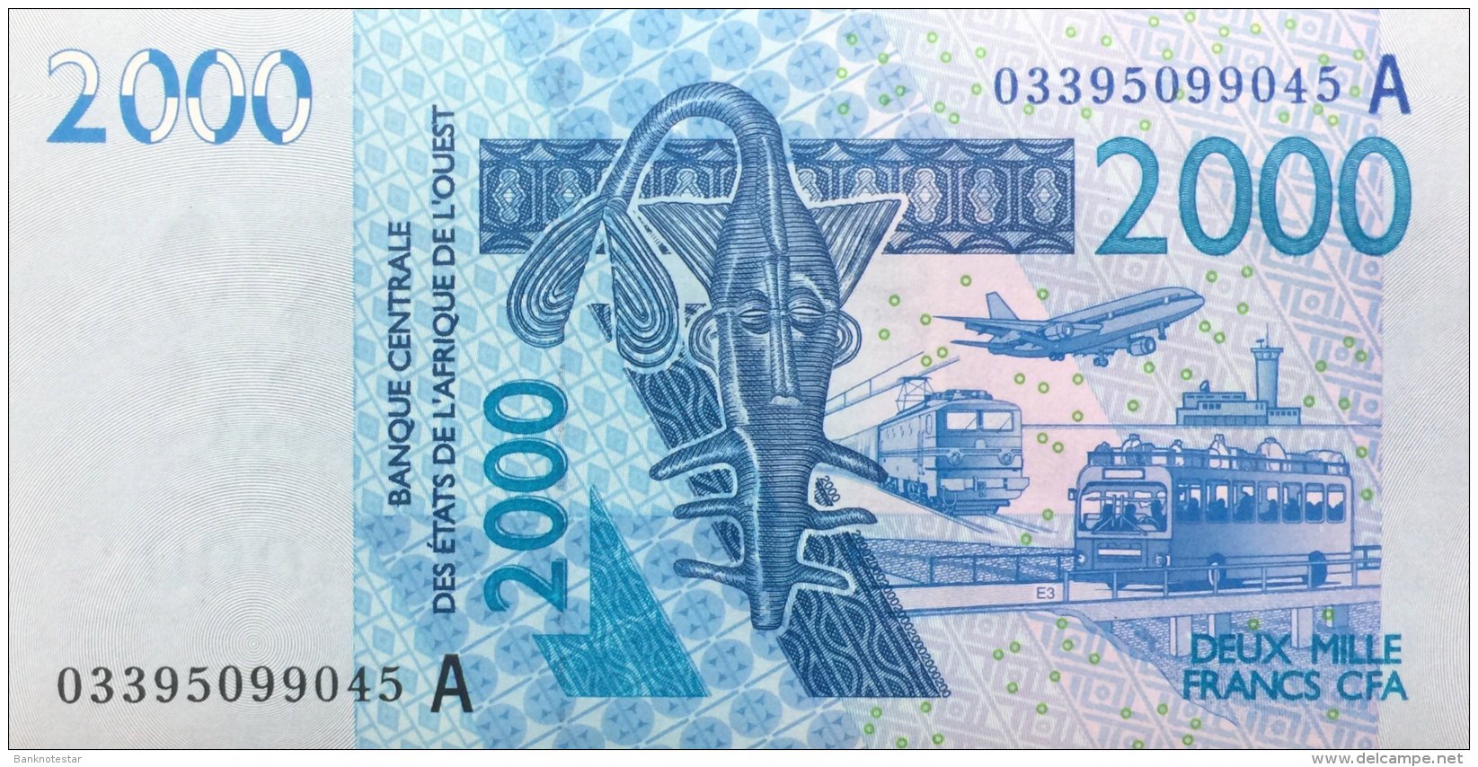 West African States 2.000 Francs, P-116Aa (2003) - UNC - IVORY COAST - États D'Afrique De L'Ouest