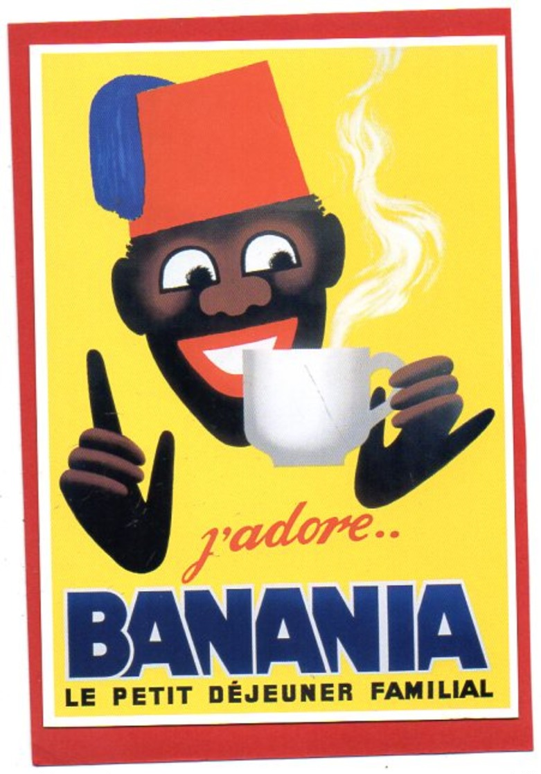 CPM/  J'adore.. BANANIA  REPRO D'Affiche Publicitaire - Publicidad