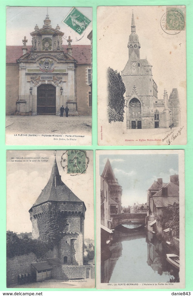 D72 L1 - LOT DE 25 CPA - SARTHE - QUELQUES ANIMATIONS - Toutes Les Cartes Sont Scannées - 5 - 99 Cartes