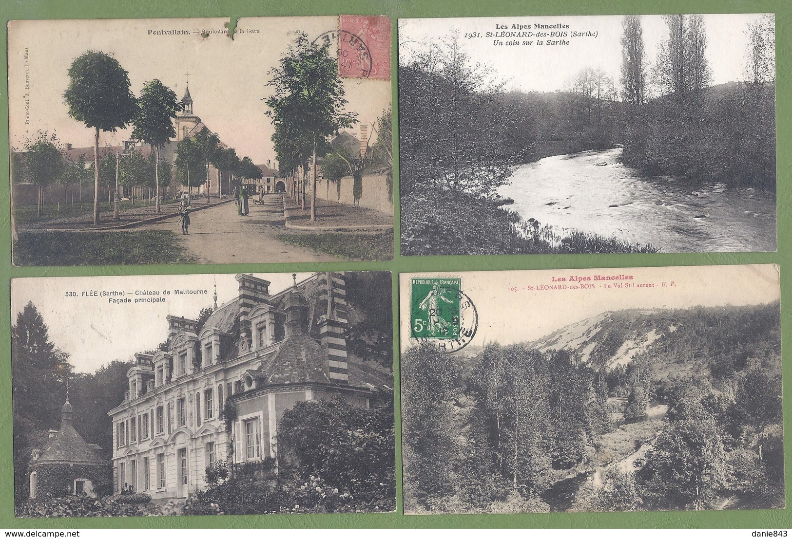 D72 L1 - LOT DE 25 CPA - SARTHE - QUELQUES ANIMATIONS - Toutes Les Cartes Sont Scannées - 5 - 99 Cartes