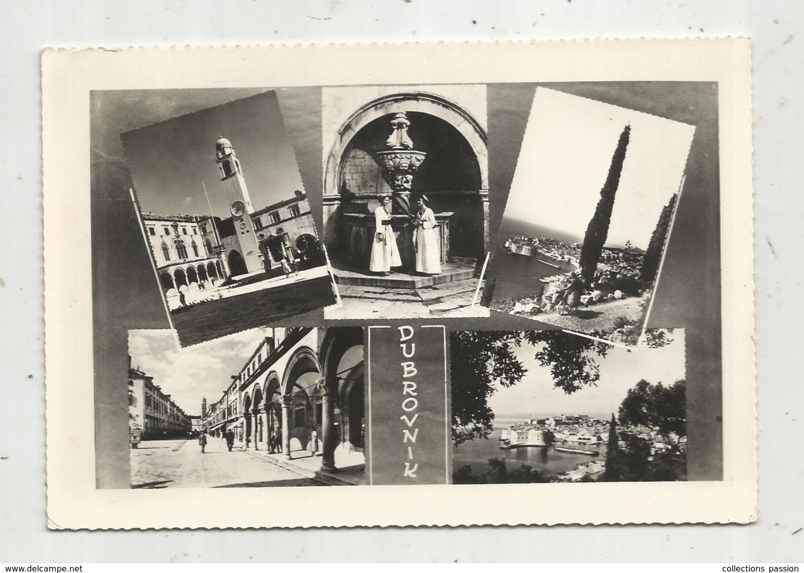 Cp , CROATIE , DUBROVNIK , Multi Vues , Voyagée 1964 - Croatie