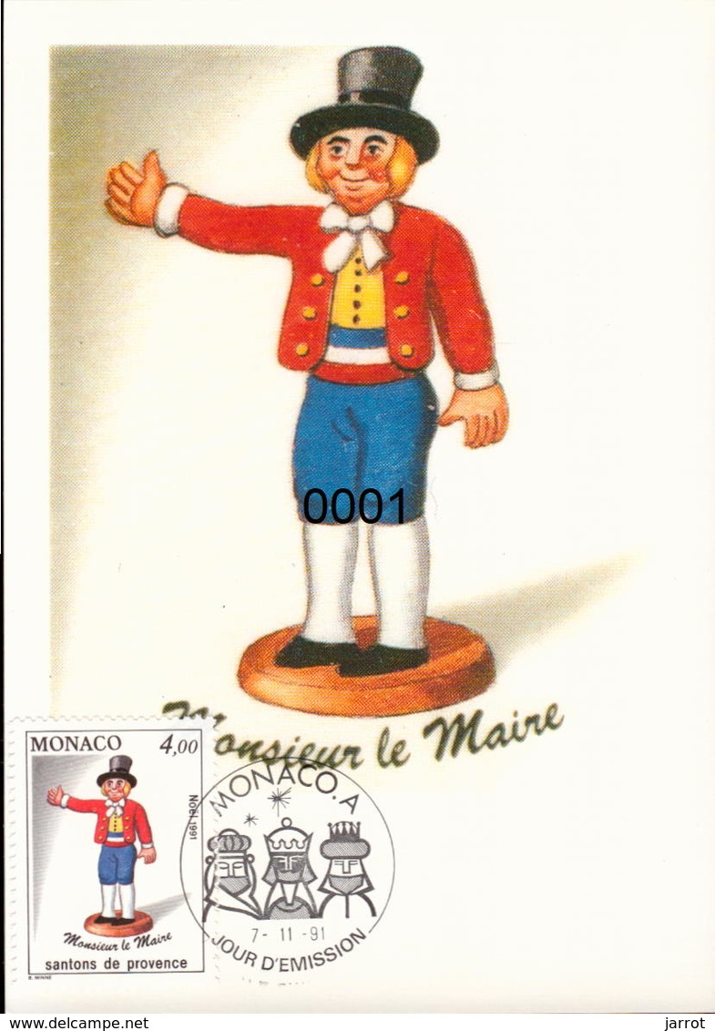 1794 à 1796 Santons De Provence 7/11/1991 - Maximumkarten (MC)