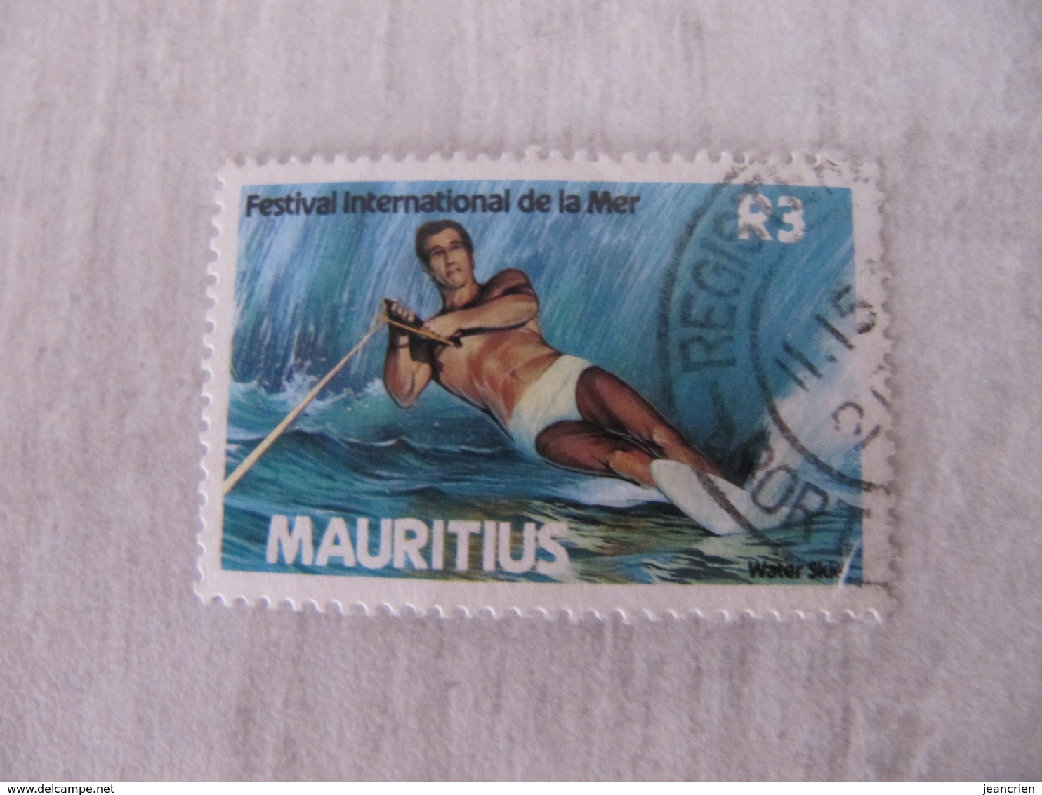 MAURICE MAURITIUS 1987  Obli. SKI NAUTIQUE - Maurice (1968-...)