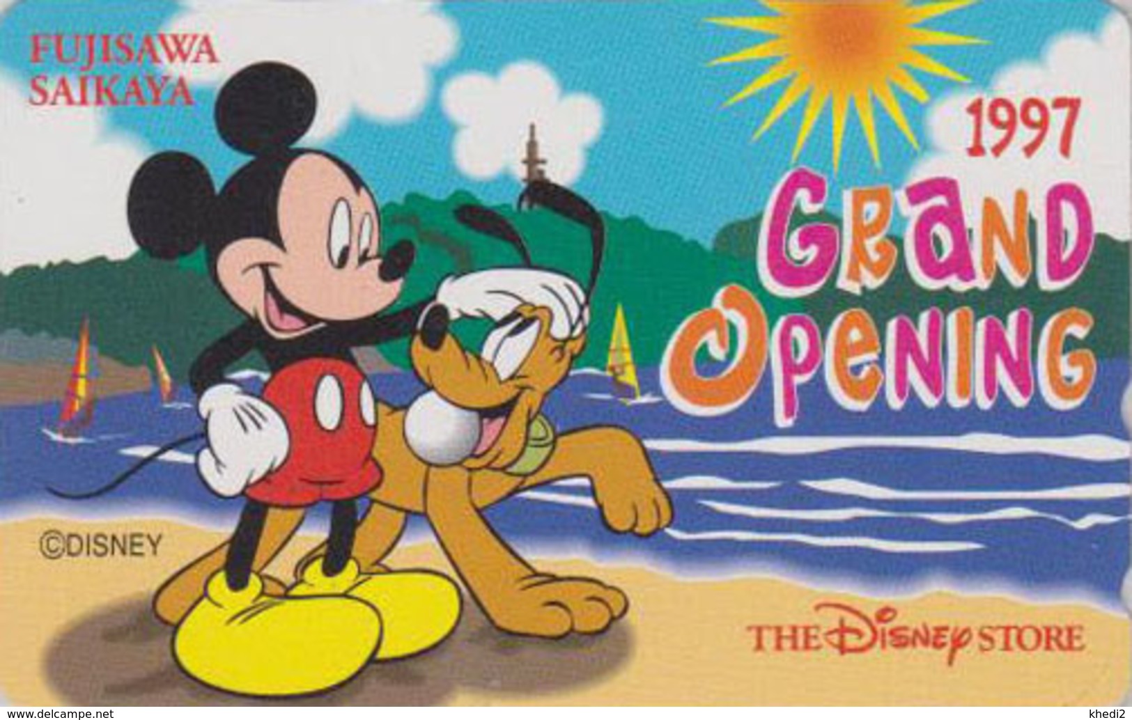 Télécarte NEUVE Japon / 110-184706 - DISNEY STORE GO - MICKEY - FUJISAWA 1997 - MINT Japan Phonecard / 3500 Ex - Disney