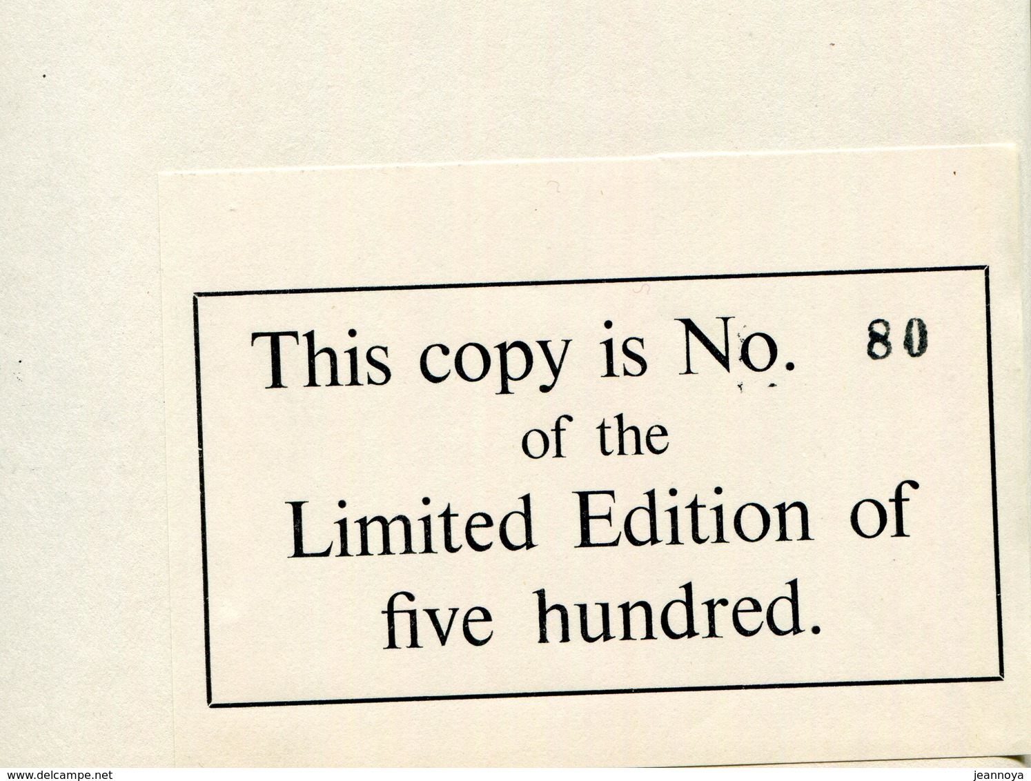 B.P.A. - THE WORK OF JEAN DE SPERATI - 2 PART : TEXT & PLATS - EDIT. 1955 - COMPLET N° 80 / 500 - LUXE & RARE - Fakes And Forgeries