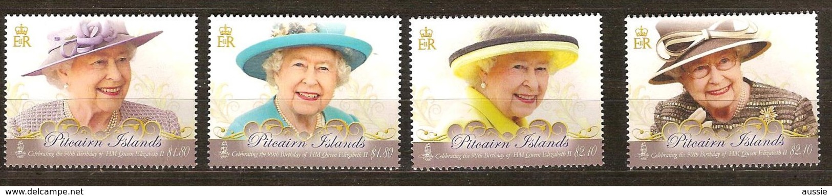 Pitcairn 2016 Yvertn° 871-874  *** MNH  Cote 23,00 Euro Reine Elizabeth II - Pitcairn Islands