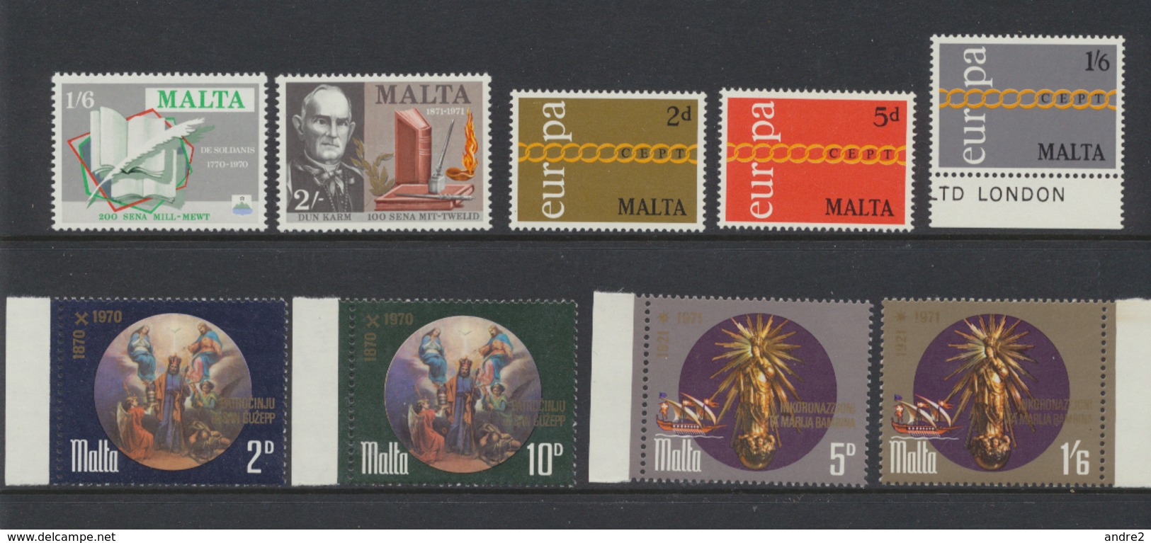 Malte - Malta 1971 Année Complète    *** MNH - Malte