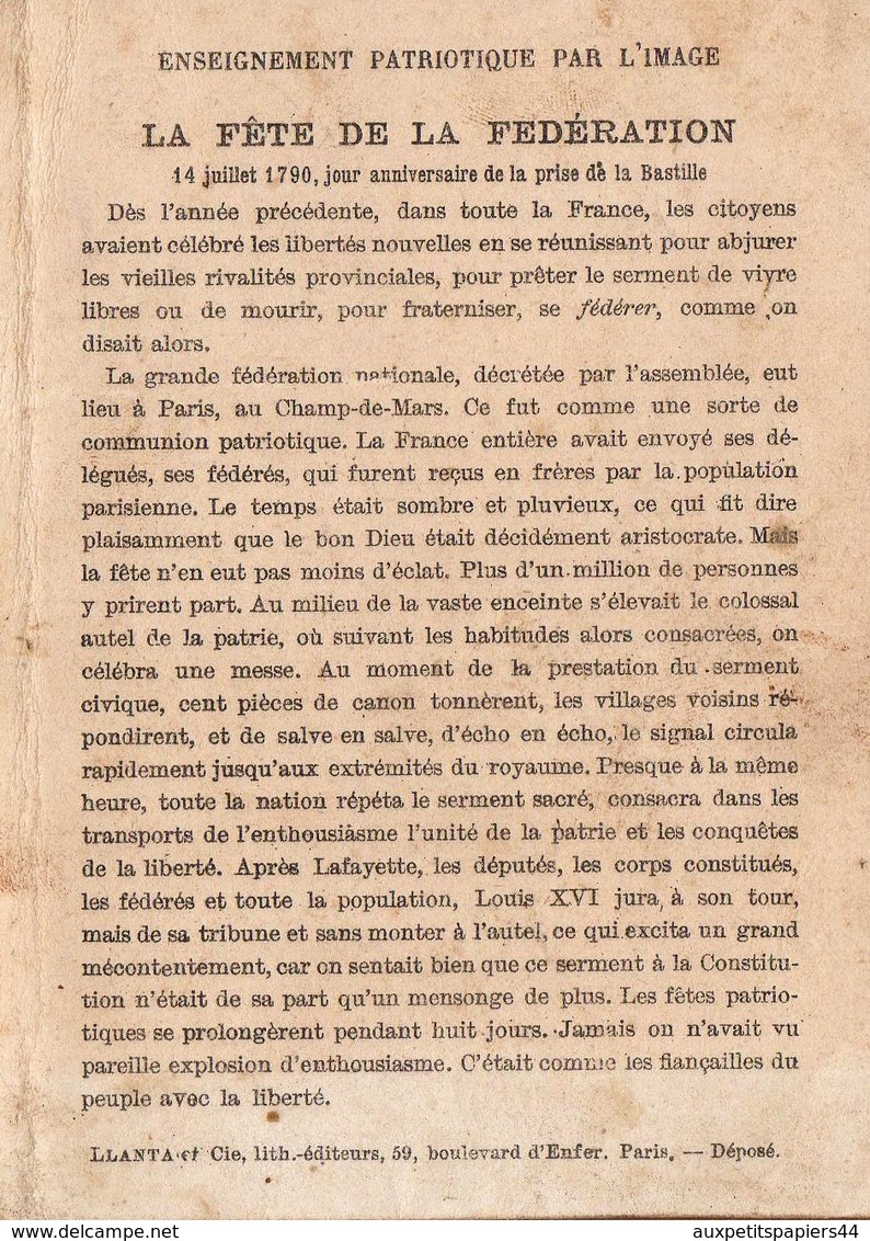 Lot de Divers Chromos Jeanne d'Arc, sentinelle avancée, baptême de clovis, fête de la fédération, Oeillet & Papillon