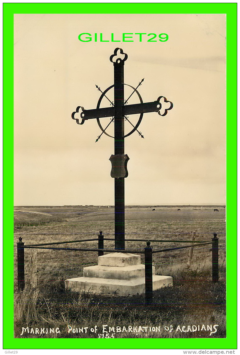 GRAND PRÉ, NOVA SCOTIA - MARKING POINT OF EMBARKATION OF ACADIANS 1755 - - Autres & Non Classés