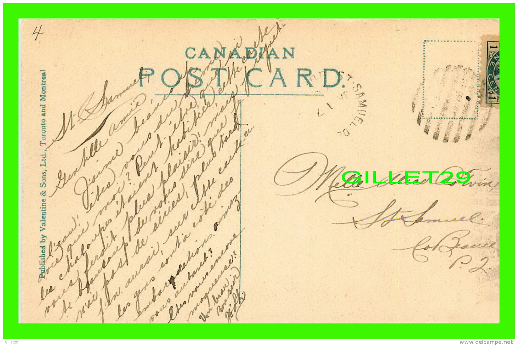 HALIFAX, NOVA SCOTIA - NORTH-WEST ARM - ANIMATED -  TRAVEL IN 1906 -  VALENTINE &amp; SONS, LTD - - Halifax