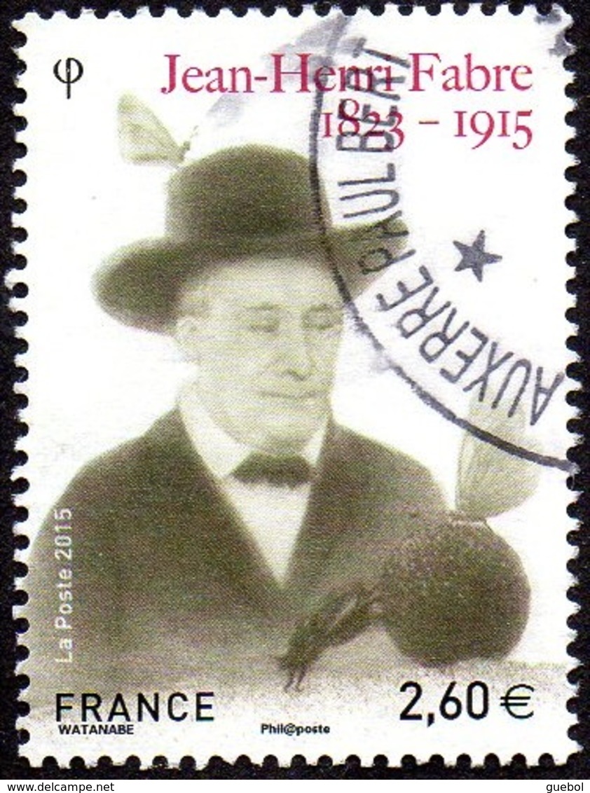 Oblitération Cachet à Date Sur Timbre De France N° 4980 Personnalité, Homme De Sciences, Jean-Henri Fabre - Used Stamps