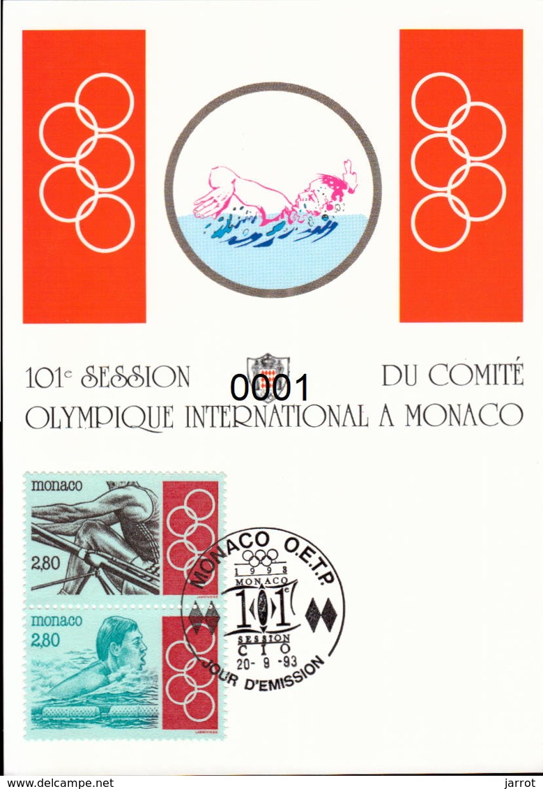 1888 à 1903 Session Du Comité Olympique 20/09/1993 - Maximum Cards