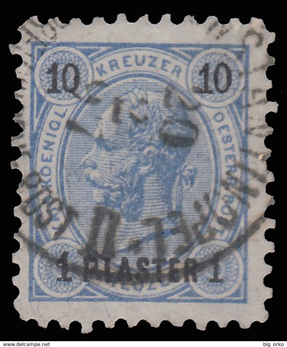 Francobolli Austriaci Soprastampati - 1/10 Pi/Kr Grigio Oltremare/nero - No.65 - 1890 - Oriente Austriaco