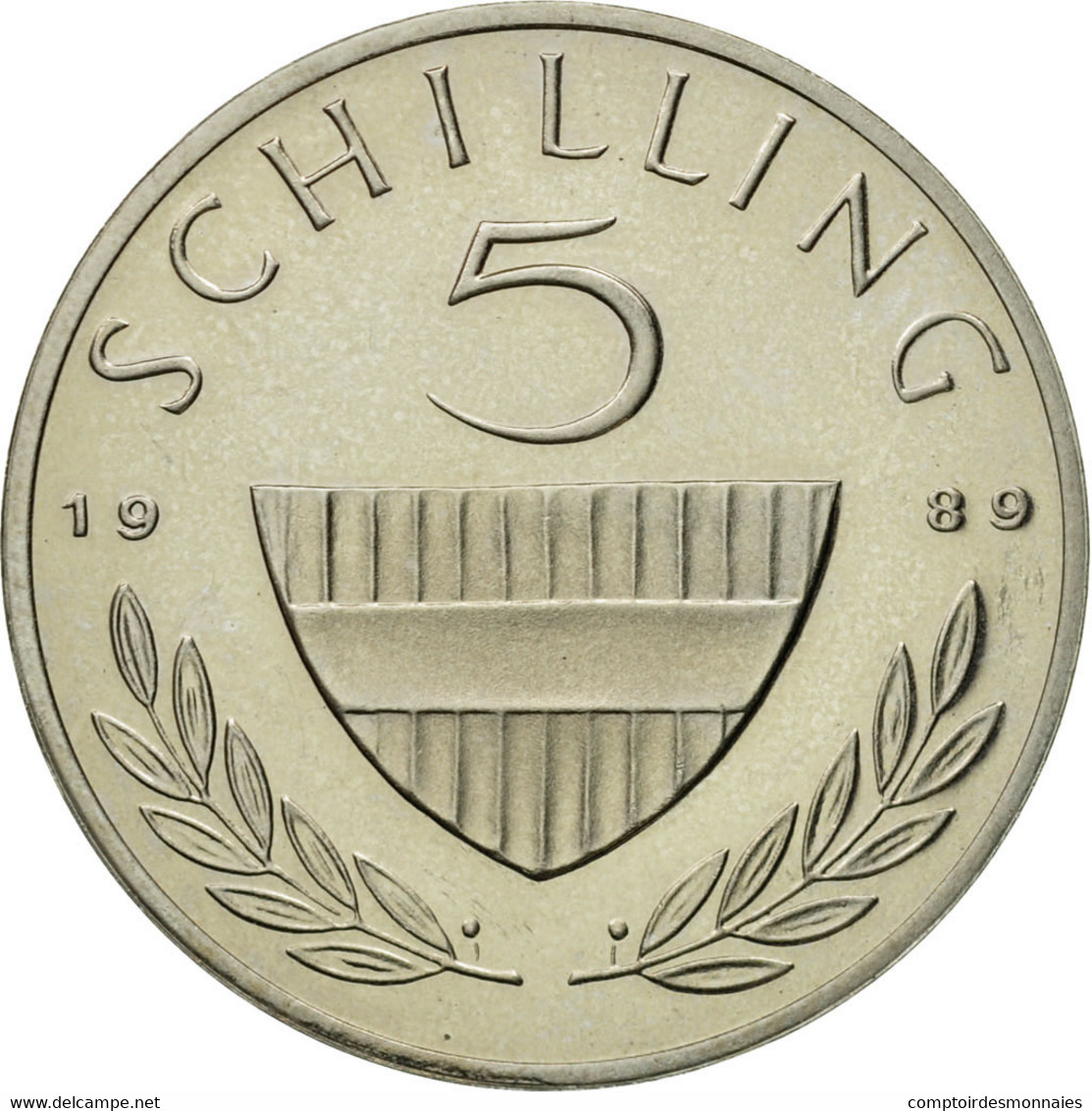 Monnaie, Autriche, 5 Schilling, 1989, SPL, Copper-nickel, KM:2889a - Autriche