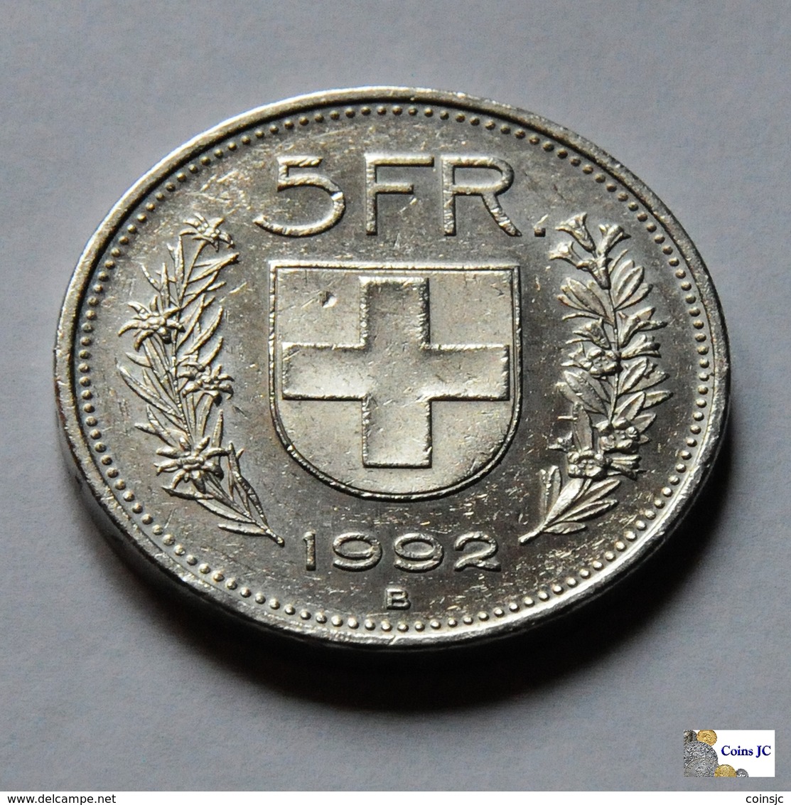 Suiza - 5 Francs - 1992 B - Autres & Non Classés