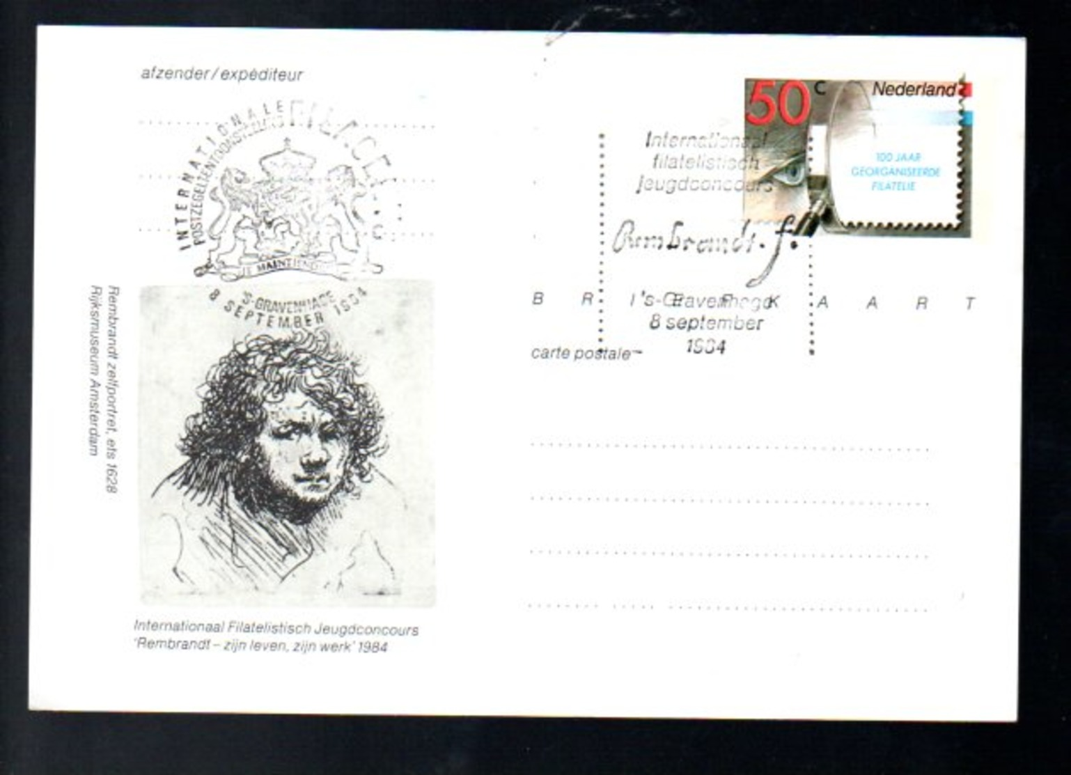 Rembrandt Van Rijn FDC  (EX-40) - Postal Stationery