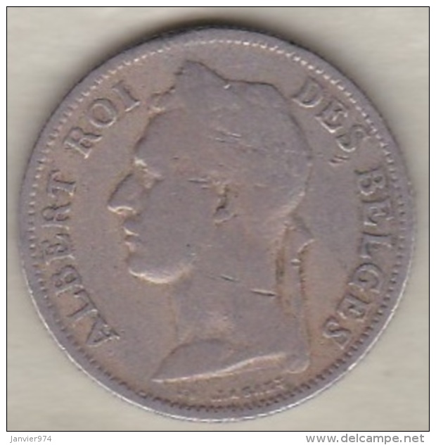 CONGO BELGE , 50 CENTIMES 1927 , Légende Française .Albert I - 1910-1934: Albert I