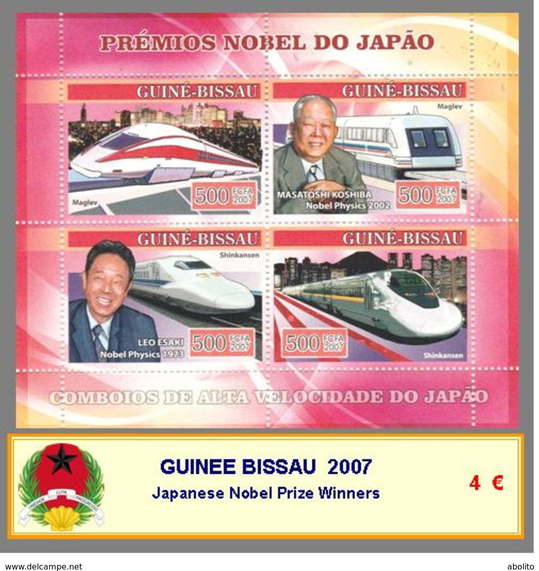 2007 - GUINEE BISSAU -  Japanese Nobel Prize Winners - Guinea-Bissau