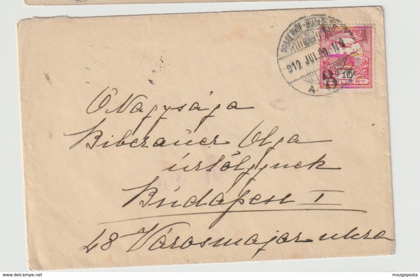 Ungarn Brief Mit Bahnpoststempel / TPO "8 A Pragerhof - Budapest" - Covers & Documents