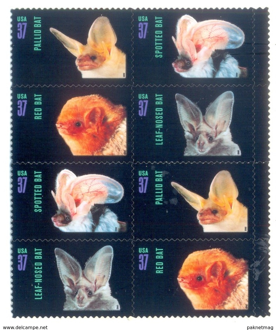 K74- USA Spotted Bat 2003 Self-Adhesive Stamps. - Other & Unclassified